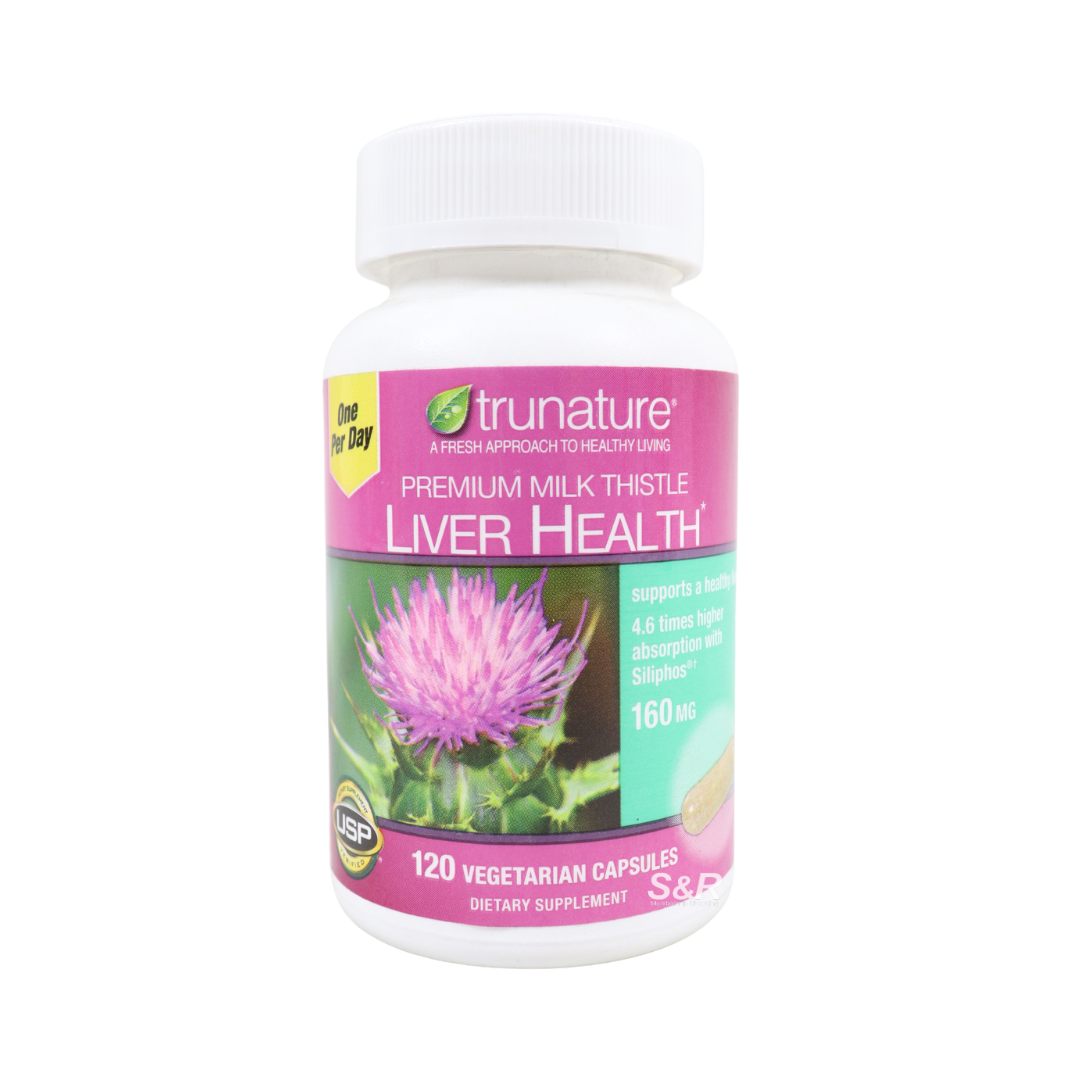 Trunature Premium Milk Thistle Liver Health 120 Vegetarian Capsules